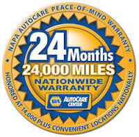 NAPA Warranty logo